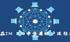 如何在IM 2.0中查看账户冻